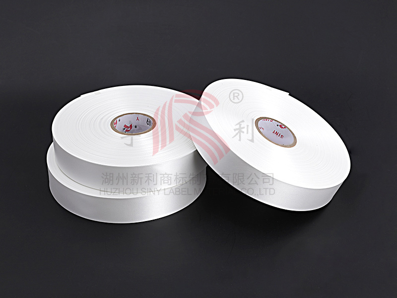 PS7558A9RT双面本白条码打印环保纱缎带